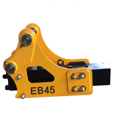 EB45 Rock Hammer สำหรับ 0.8 - 1.5 Ton Mini Excavator Attachment เครื่องตัดไฮดรอลิกแบบเปิดด้านข้าง