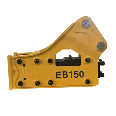EB150 ค้อนไฮดรอลิกสำหรับอุปกรณ์ขุด 25-30 ตัน Silence Open Type Side Top Mounted Breaker