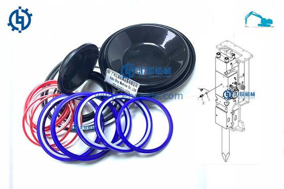 HFH Seal Kit for CATEEEE-H Hammers H115S H120CS Hydraulic Breaker Set of Seals Cylinder Sealing
