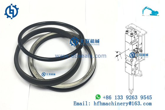 Komatsu Hydraulic Seals Element Floating Seal Group For PC30 Crawler Digger Track